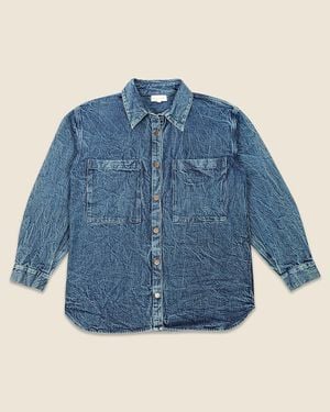 J.Crew Laude The Label Boyfriend Shirt - Blue