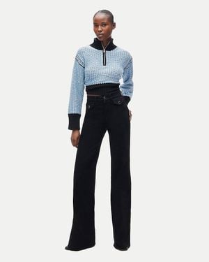 J.Crew Tall Denim Trouser Jean With Flap Pockets - Blue