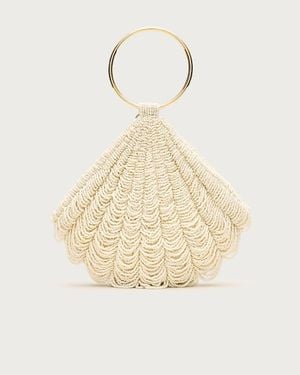 J.Crew Beaded Shell Bag - Natural