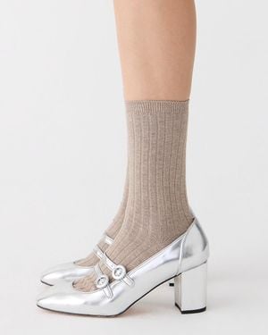 J.Crew Heather Trouser Socks Three-Pack - White
