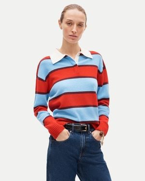 J.Crew Relaxed Sweater-Polo - Red