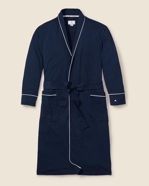 J.Crew Petite Plume Pima Cotton Robe - Blue