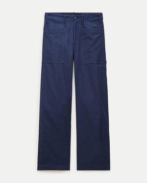 J.Crew Zoe Barrel Pant With Utility Pockets - Blue