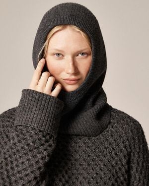 J.Crew Ribbed Balaclava - Black