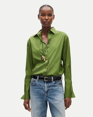 J.Crew Esme Relaxed-Fit Button-Up Shirt - Green