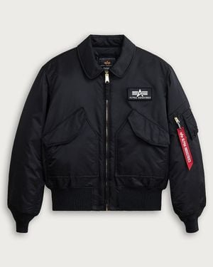 J.Crew Alpha Industries Cwu 45/P Heritage Bomber Jacket - Blue