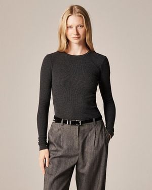 J.Crew Perfect Rib Long-Sleeve T-Shirt - Black