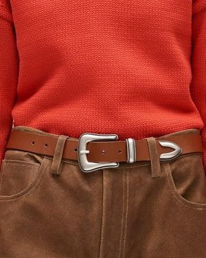 J.Crew Western Buckle Belt - Red
