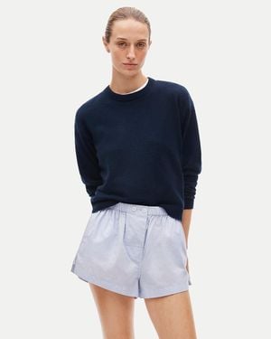 J.Crew End-On-End Cotton Boxer Short - Blue