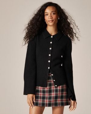 J.Crew Tall Wool-Blend Mini Skirt - Natural