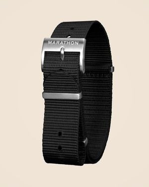 J.Crew Marathon Watch Company 20Mm Nylon Defense Standard Watch Strap - Black