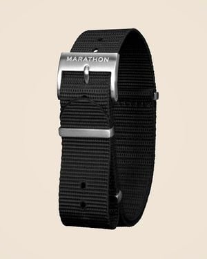 J.Crew Marathon Watch Company 20Mm Nylon Defense Standard Watch Strap - Black