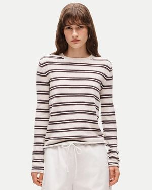 J.Crew Rolled Cashmere Long-Sleeve Sweater - White