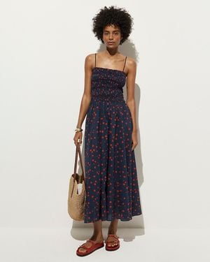 J.Crew Cotton Voile Smocked Sundress - Blue
