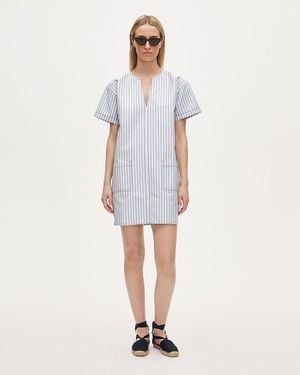 J.Crew Tall Patch-Pocket Pullover Dress - White