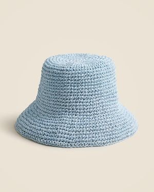 J.Crew Packable Straw Hat - Blue