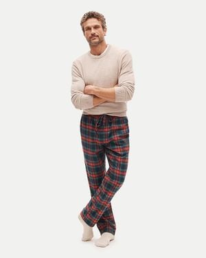 J.Crew Flannel Pajama Pant - White