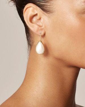 J.Crew Stone Teardrop Earrings - Brown