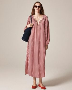 J.Crew Drapey Tie-Waist Dress - Pink
