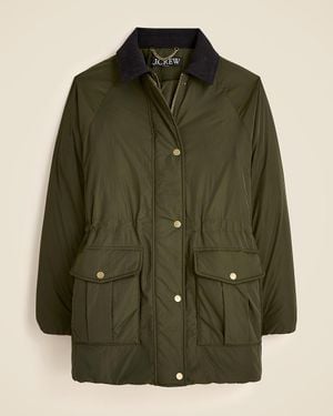 J.Crew Puffer Barn Jacket With Primaloft - Green