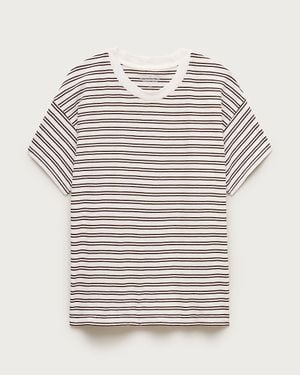 J.Crew Feather Jersey Cropped T-Shirt - Gray