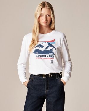 J.Crew "Après-Ski" Graphic T-Shirt - White