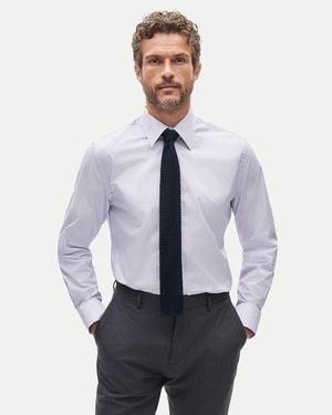 J.Crew Ludlow Premium Cotton Dress Shirt With Point Collar - Blue