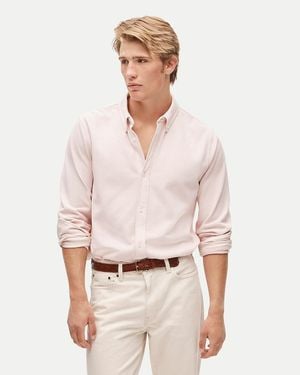 J.Crew Washed Piqué Button-Down Shirt - White
