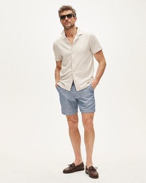 J.Crew "7" Linen Short" - Blue