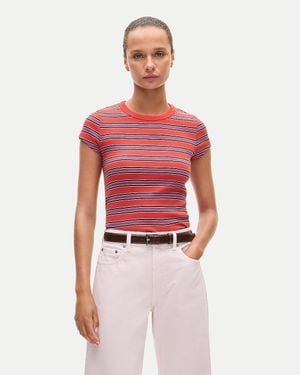 J.Crew Perfect-Fit Crewneck T-Shirt - Red