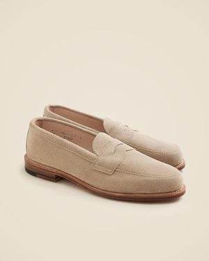 J.Crew Alden For Madison Suede Penny Loafers - Natural
