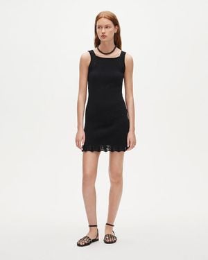 J.Crew Crochet-Trim Shift Dress - Black