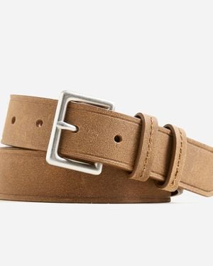 J.Crew Wallace & Barnes Single-Prong Buckle Leather Belt - Brown