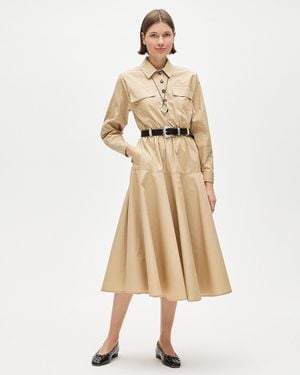 J.Crew Trench Shirt-Dress - Natural