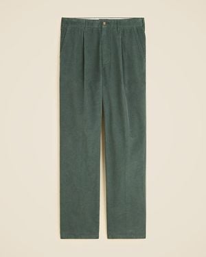 J.Crew Classic-Fit Pleated 14-Wale Corduroy Trouser - Green