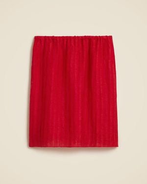 J.Crew Textured Linen-Blend Skirt
