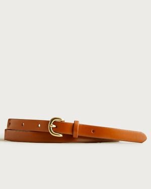 J.Crew Skinny Italian Leather Belt - Blue