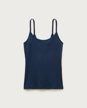 J.Crew Perfect Rib Slim-Fit Camisole - Blue