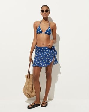 J.Crew Cover-Up Wrap Skirt - Blue