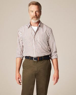 J.Crew Slim Secret Wash Cotton Poplin Shirt With Point Collar - Multicolor