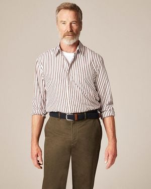 J.Crew Slim Secret Wash Cotton Poplin Shirt With Point Collar - Multicolor
