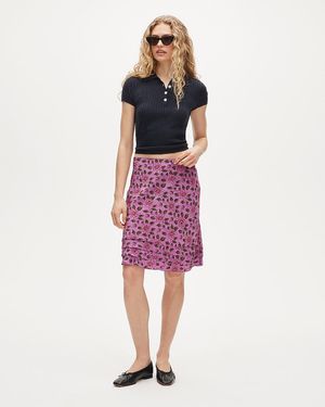 J.Crew Ruffle-Trim Slip Skirt - Red