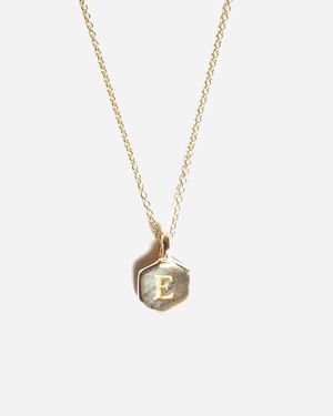J.Crew Odette New York Hex Monogram Necklace - Green