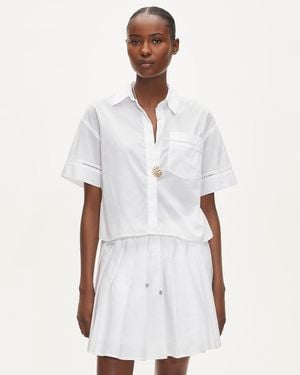 J.Crew Étienne Cropped Button-Up Shirt - White