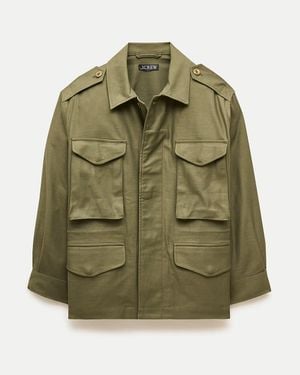 J.Crew Utility Shirt-Jacket - Green