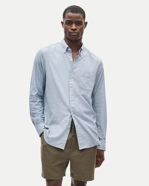 J.Crew Lakeside Cotton-Viscose Blend Shirt - Blue