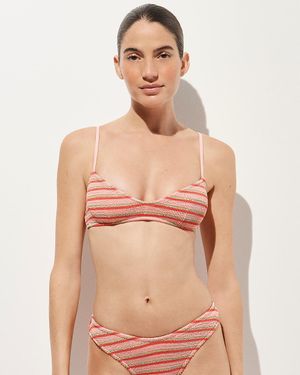 J.Crew Odessa Scrunchie Bikini Top - Natural