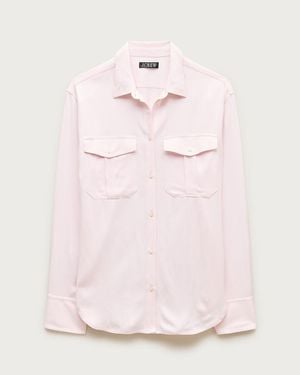 J.Crew Garçon Camp-Pocket Shirt - Pink