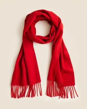 J.Crew Solid Cashmere Scarf - Red