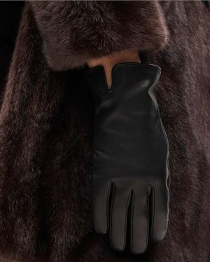 J.Crew Leather Tech-Touch Gloves - Black